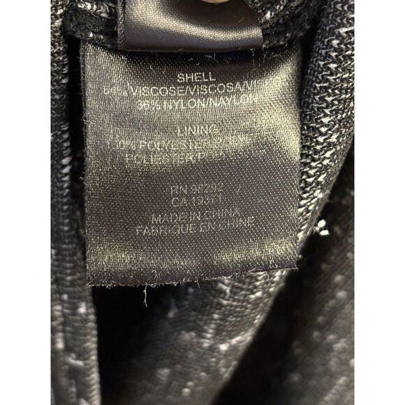 Tibi  Dress Womens Size 4 Black Heather Short Sleeve‎ Sheath Stretch - Picture 7 of 7